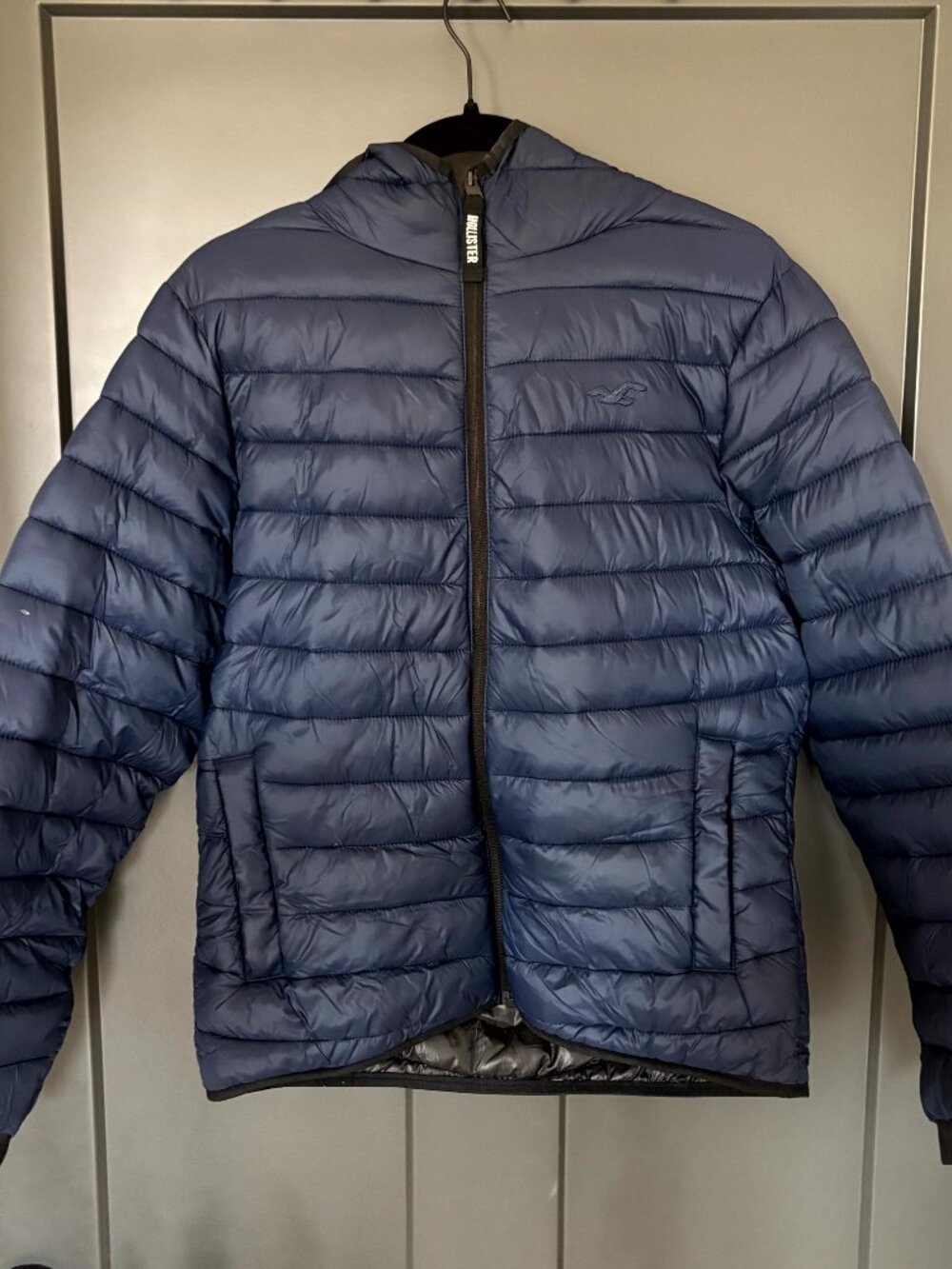Hollister Navy Teen Boy Puffer Jacket/Coat